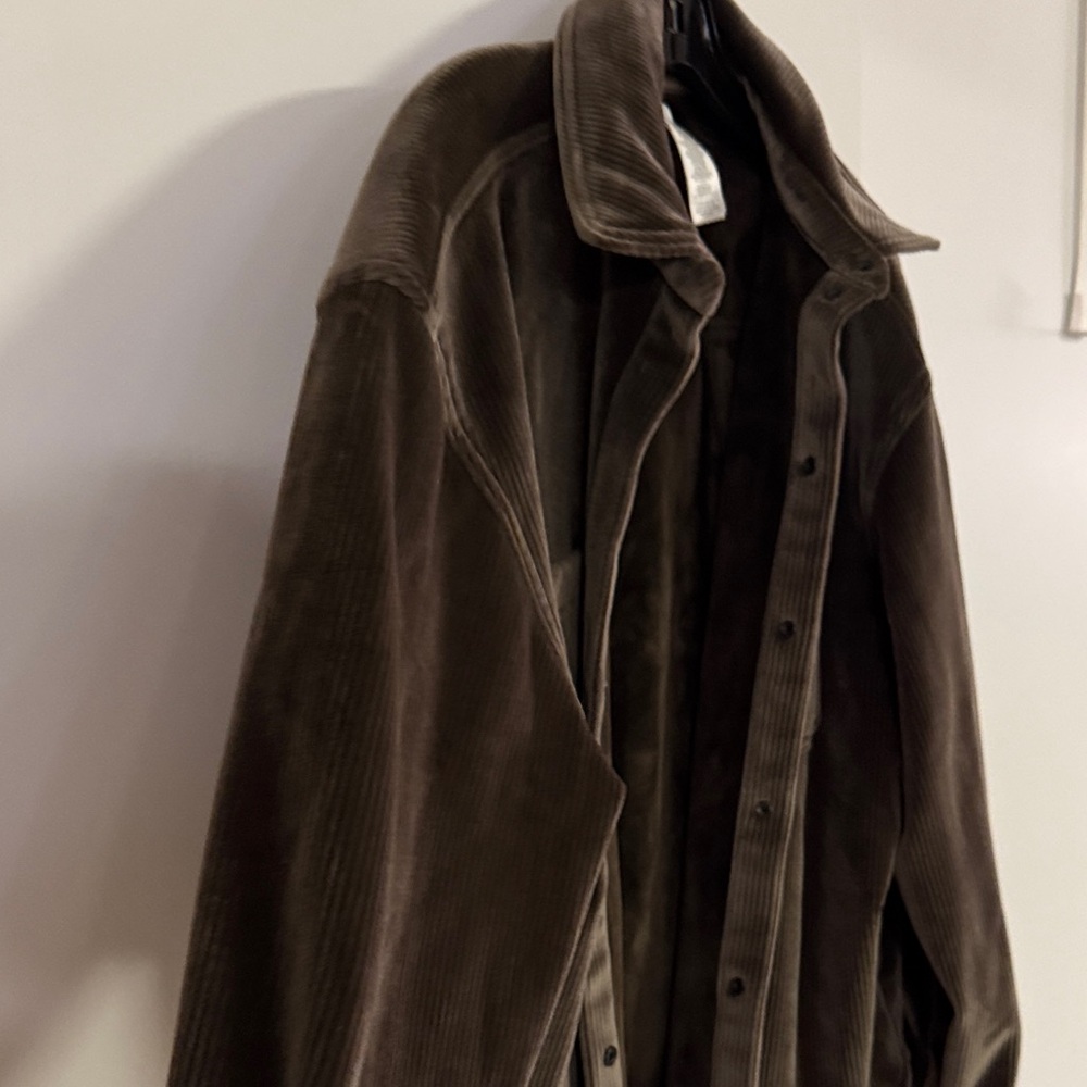 ALO Yoga Men's Dark Brown Corduroy Jacket - Picture 3 of 3